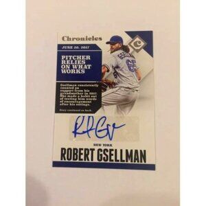 2017 Panini Chronicles Autographs #CA-RG Robert Gsellman NY Mets (033)